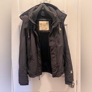 Abercrombie & Fitch Men's Dark Gray Performance Jacket
